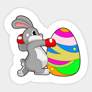 Rabbit Easter Easter egg Boxing Sticker